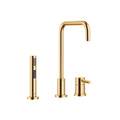 DornBracht META.02 Two-hole mixer with individual flanges with side spray set - Stellar Hardware and Bath 