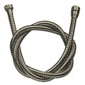 Shower Hoses Satin Nickel Flexible Shower Hose - Stellar Hardware and Bath 