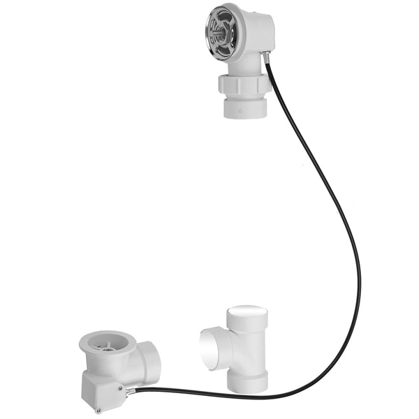 PVC Bath Waste and Overflow Subassembly (NO TRIM) - Stellar Hardware and Bath 
