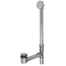 Brass Tub Drain Bottom Outlet Standard Toe Control with Faceplate (Round) Fully Polished and Plated Tub Waste - Stellar Hardware and Bath 