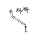 DornBracht TARA Wall-mounted three-hole kitchen mixer with pull-out spout - Stellar Hardware and Bath 