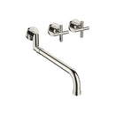 DornBracht TARA Wall-mounted three-hole kitchen mixer with pull-out spout - Stellar Hardware and Bath 