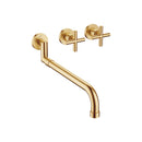 DornBracht TARA Wall-mounted three-hole kitchen mixer with pull-out spout - Stellar Hardware and Bath 