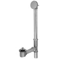 Brass Tub Drain Bottom Outlet Lift & Turn with Faceplate (Round) Fully Polished & Plated Tub Waste - Stellar Hardware and Bath 