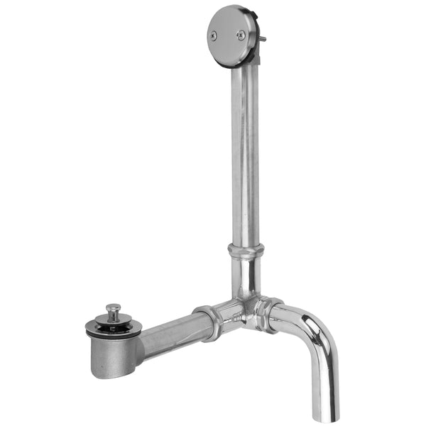 Brass Tub Drain Side Outlet Lift & Turn (Two Hole) Tub Waste - Stellar Hardware and Bath 