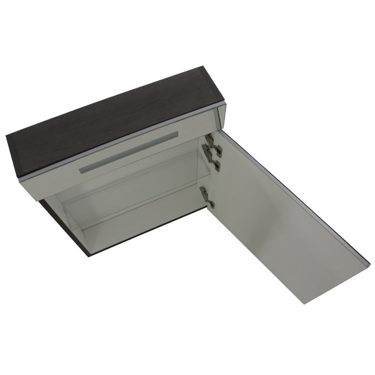 Single 24 Inch Medicine Cabinet with Neon Light - Stellar Hardware and Bath 