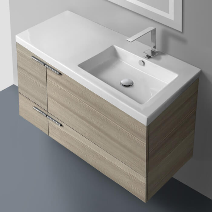 39 Inch Vanity Cabinet With Fitted Sink - Stellar Hardware and Bath 