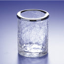 Crackled Crystal Glass Toothbrush Holder - Stellar Hardware and Bath 