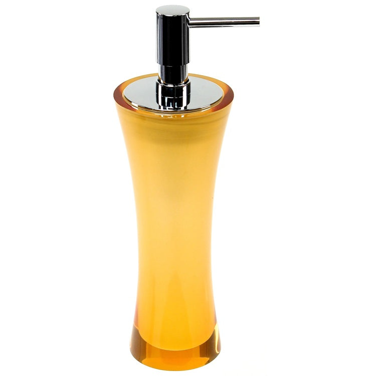 Aucuba Free Standing Soap Dispenser Made From Thermoplastic Resins in Orange Finish - Stellar Hardware and Bath 