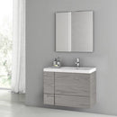 31 Inch Glossy White Bathroom Vanity Set - Stellar Hardware and Bath 