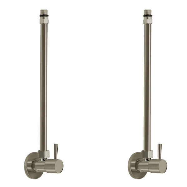 Plumbing Accessories Chrome Pair Of Angle Valves With Bendable Copper Pipe - Stellar Hardware and Bath 