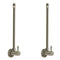 Plumbing Accessories Chrome Pair Of Angle Valves With Bendable Copper Pipe - Stellar Hardware and Bath 