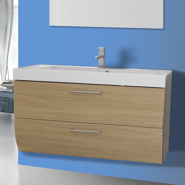 2 Drawers Vanity Cabinet with Self Rimming Sink - Stellar Hardware and Bath 