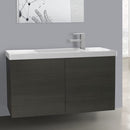 39 Inch Wenge Bathroom Vanity with Ceramic Sink - Stellar Hardware and Bath 