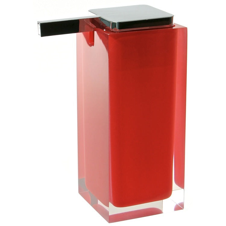 Rainbow Square Pink Countertop Soap Dispenser - Stellar Hardware and Bath 