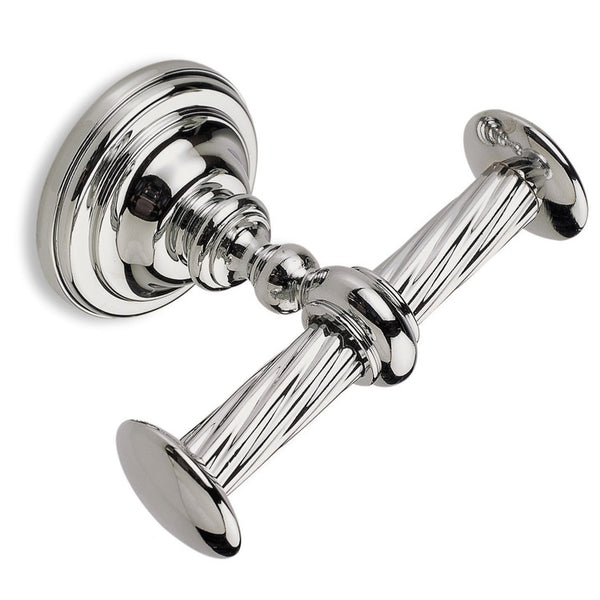 Giunone Gold Classic-Style Brass Double Hook - Stellar Hardware and Bath 