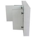 Single Modern 47 Inch Medicine Cabinet with 3 Doors and Neon Light - Stellar Hardware and Bath 