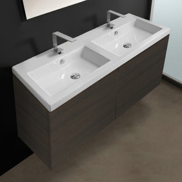 47 Inch Vanity Cabinet with Double Fitted Sink - Stellar Hardware and Bath 