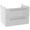 25 Inch Wall Mount Grey Walnut Bathroom Vanity Cabinet - Stellar Hardware and Bath 
