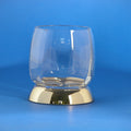 Rounded Clear Crystal Glass Tumbler - Stellar Hardware and Bath 