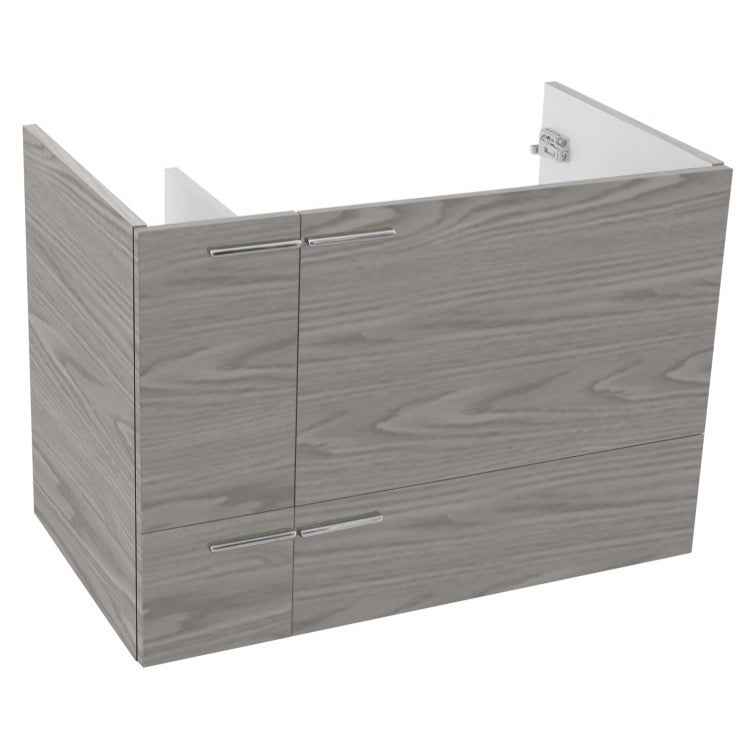 31 Inch Wall Mount Larch Canapa Bathroom Vanity Cabinet - Stellar Hardware and Bath 