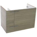 31 Inch Wall Mount Grey Walnut Bathroom Vanity Cabinet - Stellar Hardware and Bath 