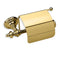 Giunone Classic-Style Brass Toilet Roll Holder with Cover - Stellar Hardware and Bath 