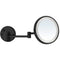 Glimmer Round Wall Mounted 5x Magnifying Mirror with LED, Hardwired - Stellar Hardware and Bath 