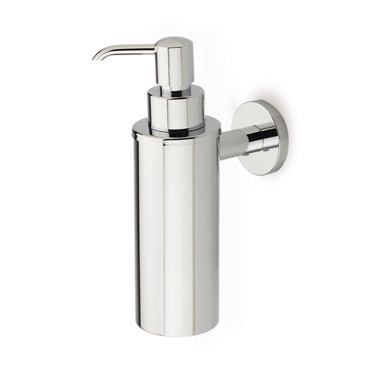 Medea Wall Mounted Round Brass Soap Dispenser - Stellar Hardware and Bath 