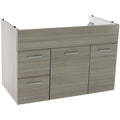 33 Inch Wall Mount Glossy White Bathroom Vanity Cabinet - Stellar Hardware and Bath 