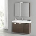 39 Inch Grey Oak Bathroom Vanity Set - Stellar Hardware and Bath 