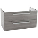 33 Inch Wall Mount Glossy White Bathroom Vanity Cabinet - Stellar Hardware and Bath 