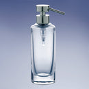 Addition Plain Rounded Tall Plain Crystal Glass Soap Dispenser - Stellar Hardware and Bath 