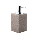 Oleandro Square Free Standing Soap Dispenser in Natural Sand Finish - Stellar Hardware and Bath 
