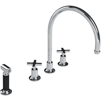 Lefroy Brooks M2-4700 
Fleetwood Kitchen Faucet With Pull Out Spray
 
13-5/8" H - Stellar Hardware and Bath 