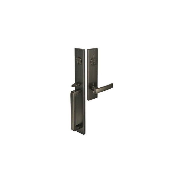Emtek 4829 Lausanne Single Cylinder Keyed Entry Handleset from the Contemporary Collection - Stellar Hardware and Bath 
