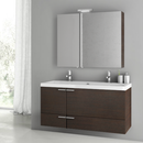 47 Inch Glossy White Bathroom Vanity Set - Stellar Hardware and Bath 