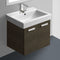 24 Inch Wenge Wall Mount Bathroom Vanity with Fitted Ceramic Sink - Stellar Hardware and Bath 