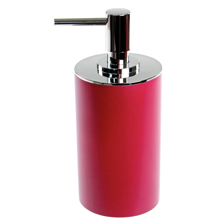 Yucca Free Standing Silver Round Soap Dispenser in Resin - Stellar Hardware and Bath 