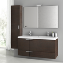 47 Inch Grey Walnut Bathroom Vanity Set - Stellar Hardware and Bath 