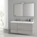 47 Inch Glossy White Bathroom Vanity Set - Stellar Hardware and Bath 