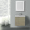 23 Inch Grey Oak Bathroom Vanity with Fitted Ceramic Sink, Wall Mounted, Lighted Mirror Included - Stellar Hardware and Bath 