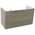 39 Inch Wall Mount Grey Walnut Bathroom Vanity Cabinet - Stellar Hardware and Bath 