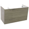 39 Inch Wall Mount Grey Walnut Bathroom Vanity Cabinet - Stellar Hardware and Bath 