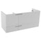 47 Inch Wall Mount Larch Canapa Double Bathroom Vanity Cabinet - Stellar Hardware and Bath 