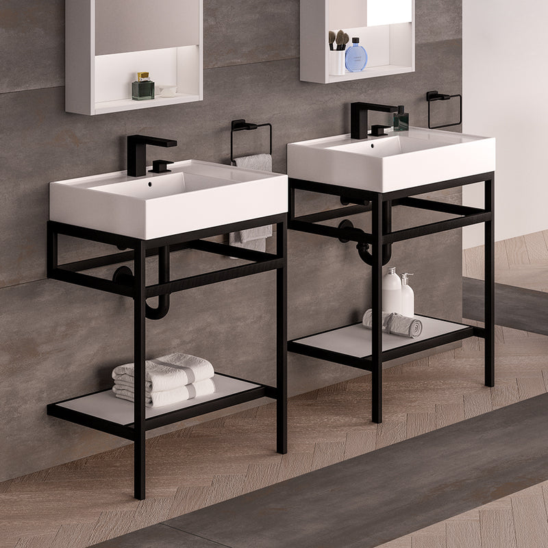 Lacava AQS-BX-24-CSS-44 AQUASEI Matte Black - Stellar Hardware and Bath 