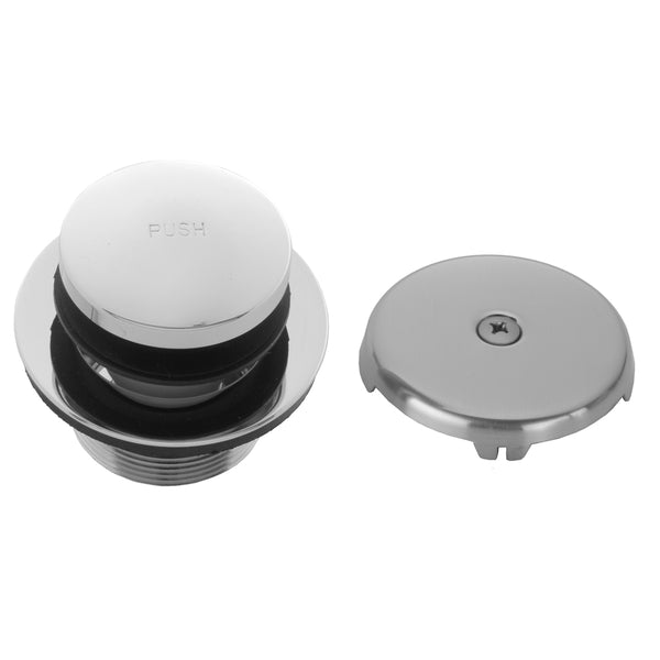 Toe Control Tub Drain Strainer with Faceplate (Single Hole) - Stellar Hardware and Bath 