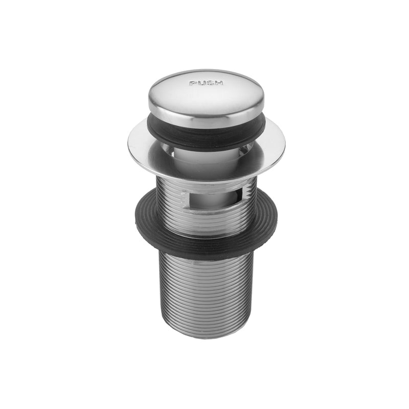 Extra Long Thread  Toe Control Drain Strainer with Overflow- 4" Long Thread - Stellar Hardware and Bath 