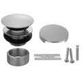 Round Top Toe Control Tub Drain with Round No Hole Faceplate - Stellar Hardware and Bath 
