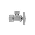 Multi Turn Angle Pattern 5/8" O.D. Compression (Fits 1/2" Copper) x 3/8" O.D. Supply Valve with Oval Handle - Stellar Hardware and Bath 